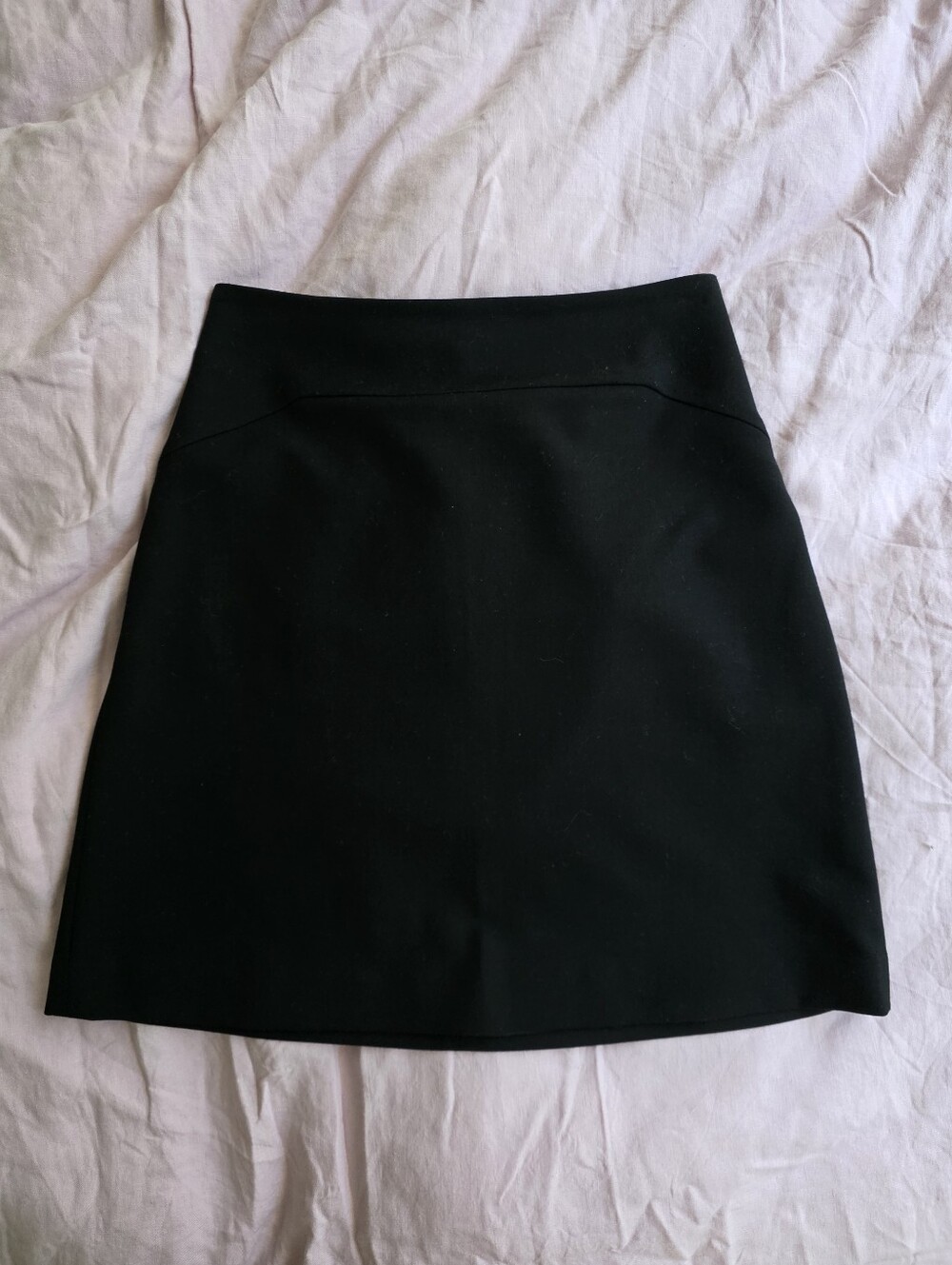 Cue Australia Classic Black Women's High Waisted A Line Mini Skirt